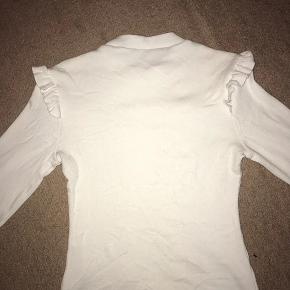 Shein Offwhite Ruffle Top - Picture 4 of 4
